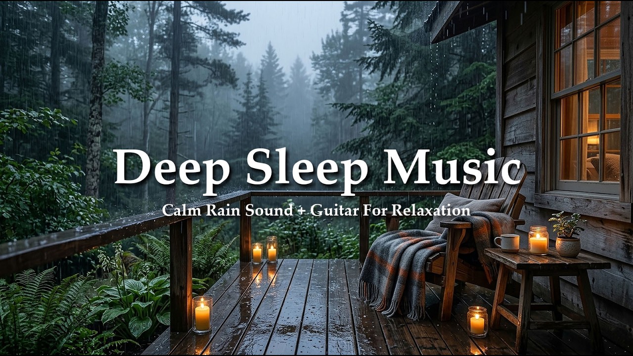 Calm Rain with Soft Guitar 🎸🌧️ Perfect Relaxing Music for Deep Sleep and Meditation