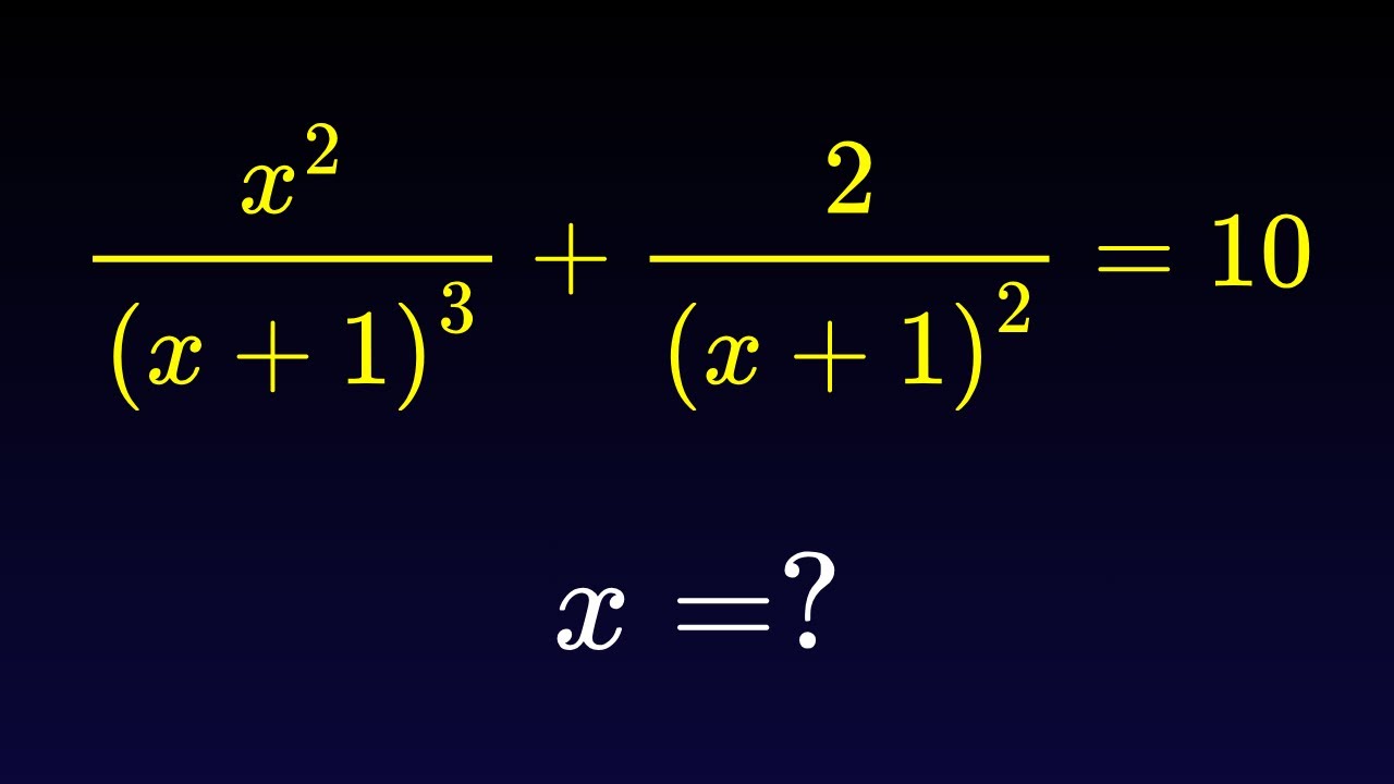 Russia | A Nice Algebra Math Problem