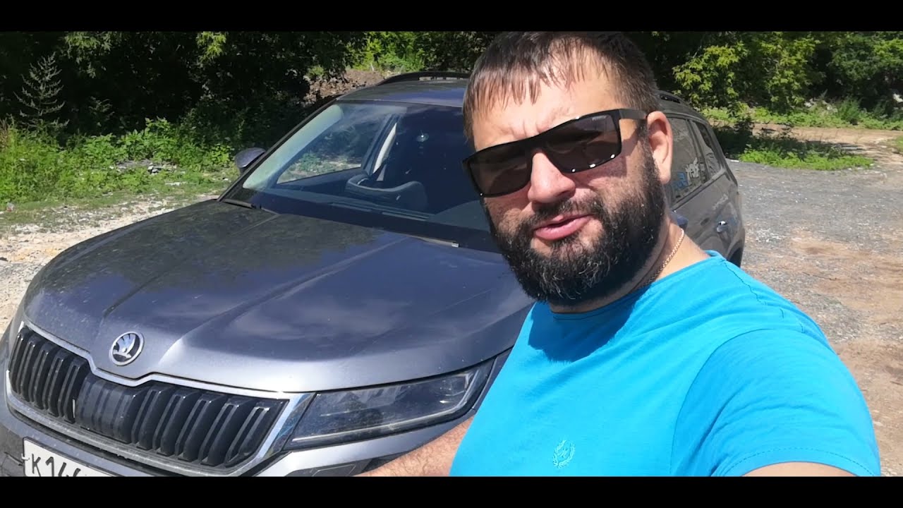 Эксперимент на Шкода Кодиак (Skoda Kodiaq). Front Assist контроль дистанции