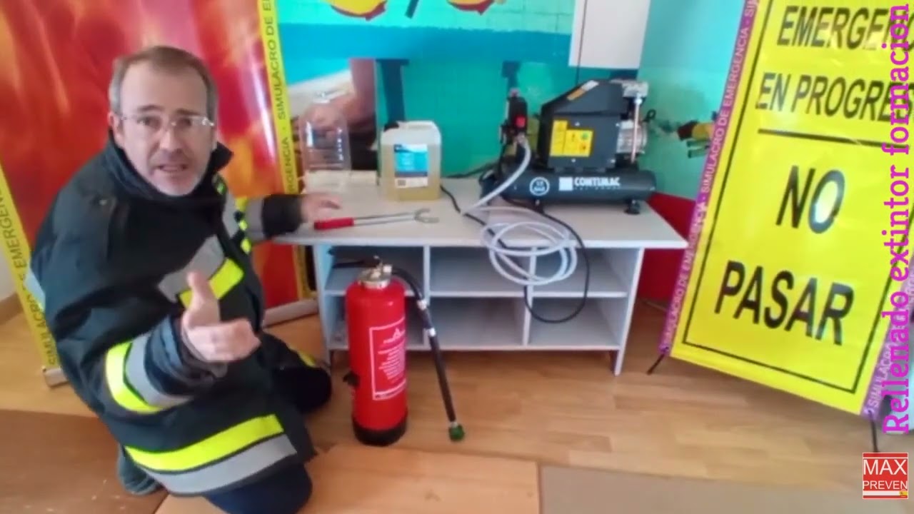 COMO RELLENAR UN EXTINTOR DE AGUA RECARGABLE MAXPREVEN