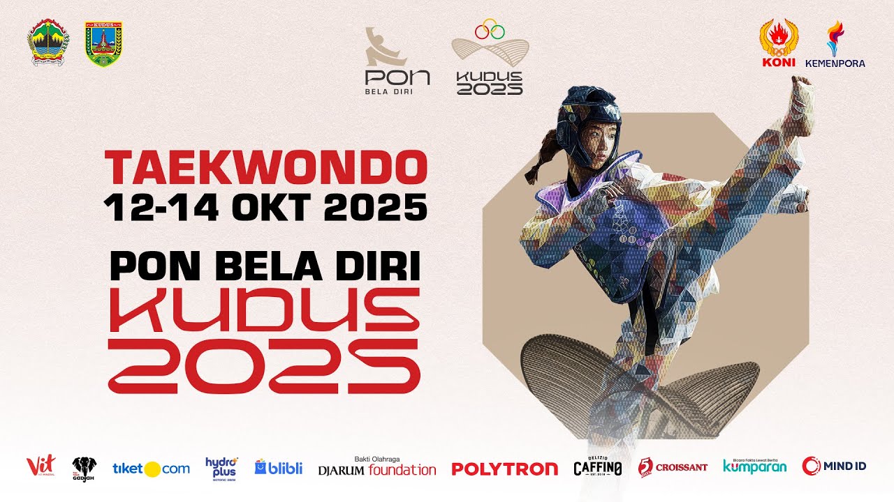 Live PON Bela Diri Kudus 2025 Djarum Arena 2A Taekwondo