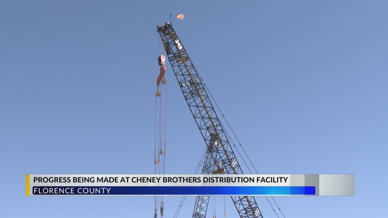Walls going on up new Cheney Brothers food facility in Florence County