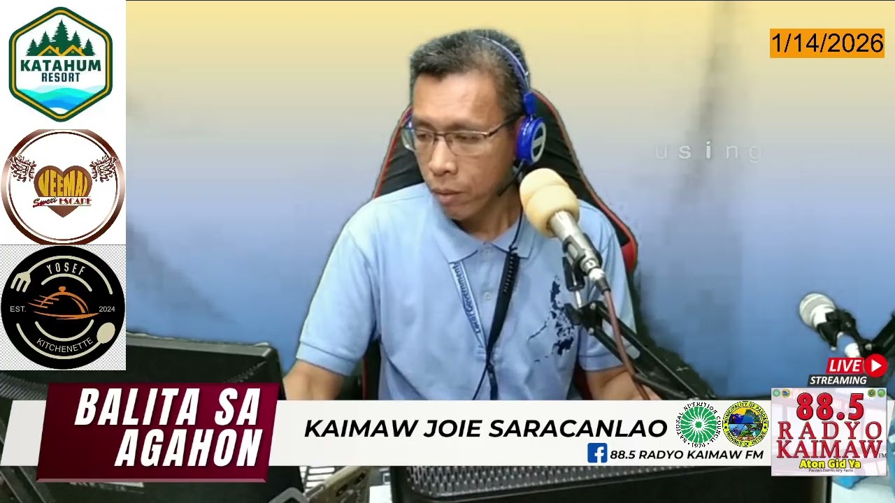 BALITA SA AGAHON - JANUARY 14, 2026 - KAIMAW JOIE SARACANLAO