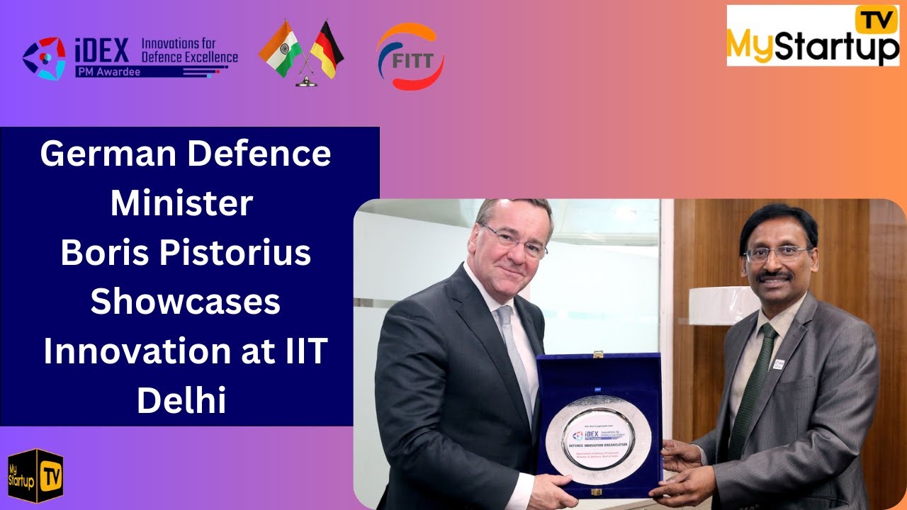 German Defence Minister Boris Pistorius Showcases Innovation at IIT Delhi | @MyStartupTV