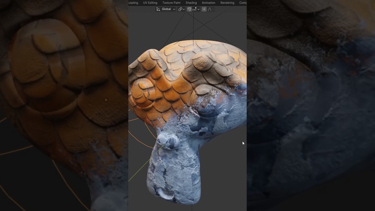 Real time material transition in blender #3d #blender3d #3danimation #lighting #realtimerender