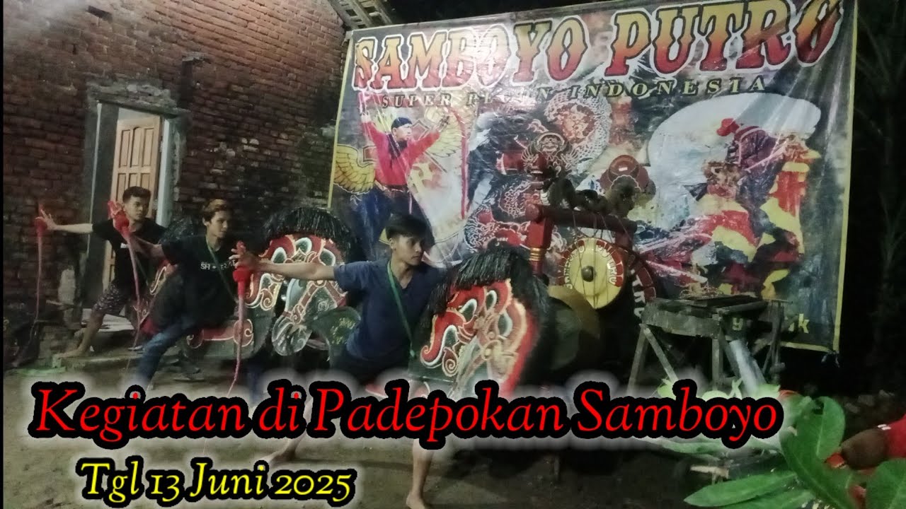 KEGIATAN DI WAKTU LONGGAR. DI PADEPOKAN SAMBOYO PUTRO.