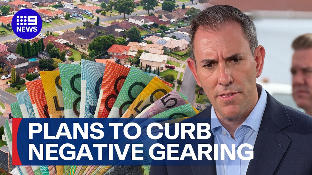 Treasurer all but confirms plans to curb negative gearing | 9 News Australia