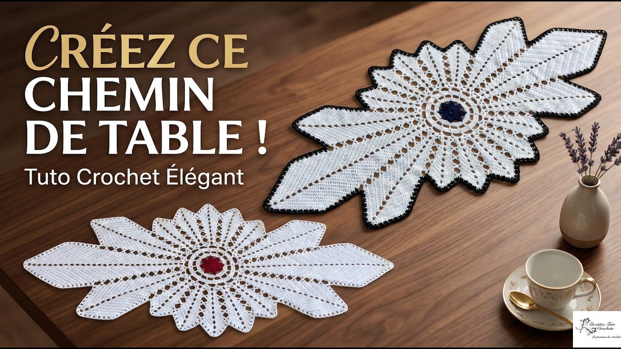 Tuto chemin de table au crochet