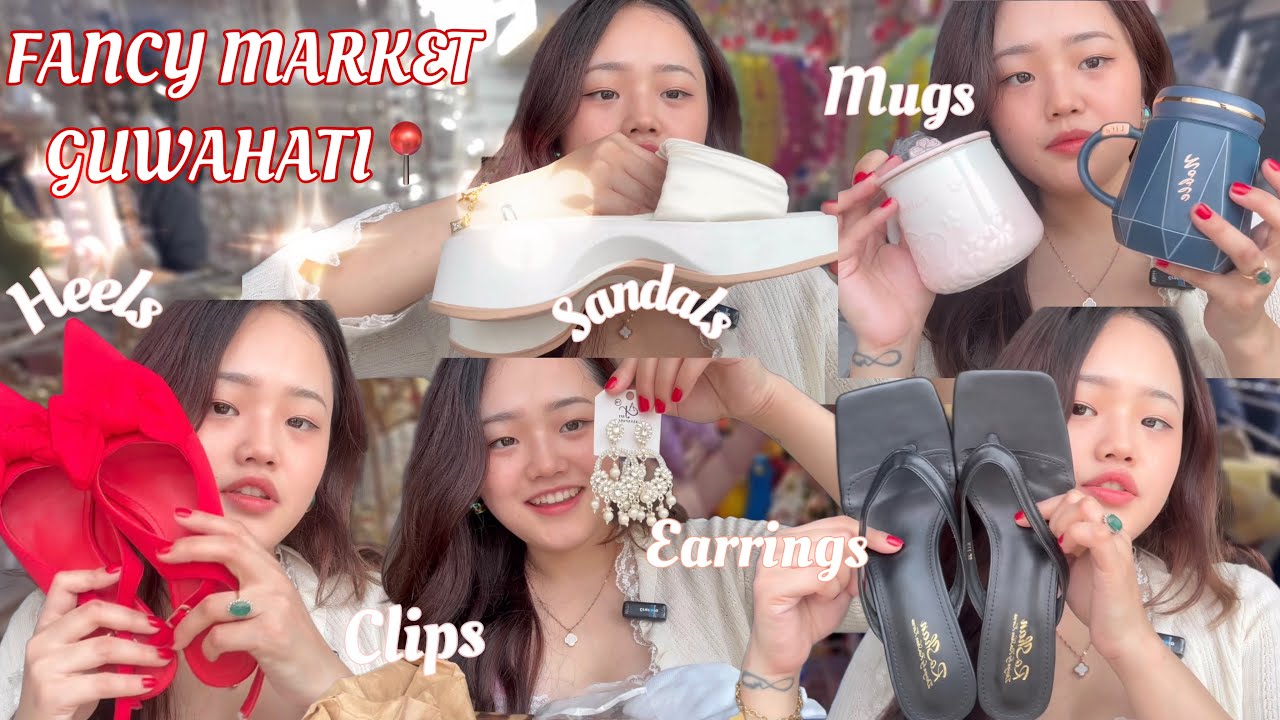 Fancy Market, Guwahati Haul| Sandals Starting 350/- Only(๑˃̵ᴗ˂̵)👠🎀