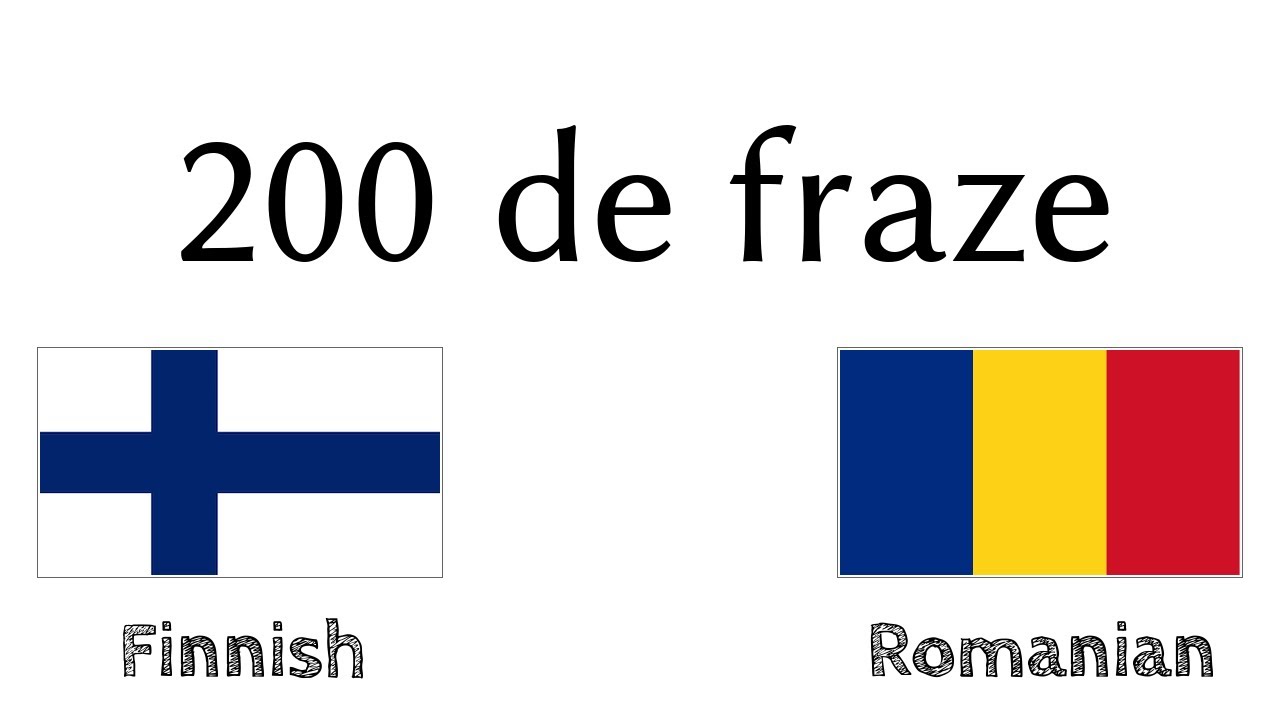 200 de fraze - Finlandeză - Română