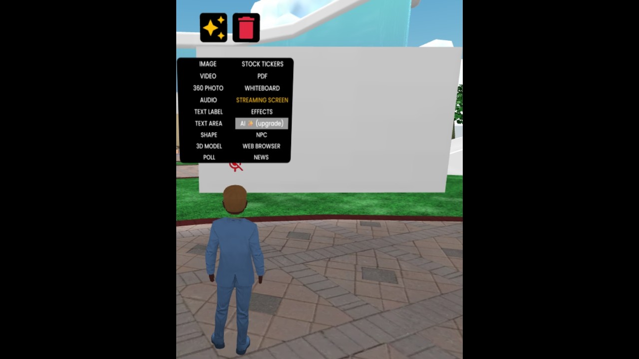 Compartir pantalla en Frame VR(Metaverso)