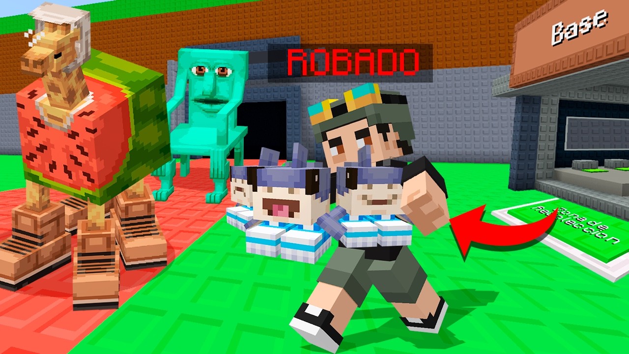 Hice STEAL A BRAINROT en MINECRAFT