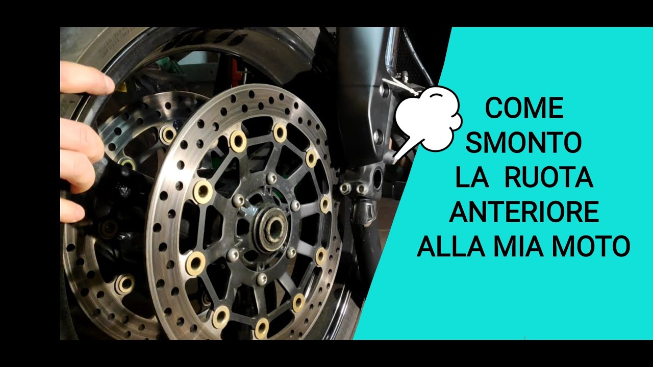 Smontare ruota anteriore moto