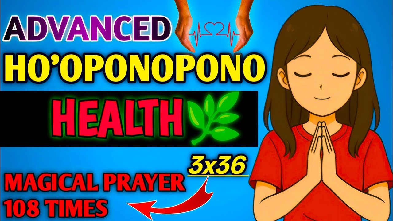 Advanced Ho'oponopono Prayer for Health🌿l सारे Health Issues को ठीक करें with 108 Magical Mantra🧘‍♀️