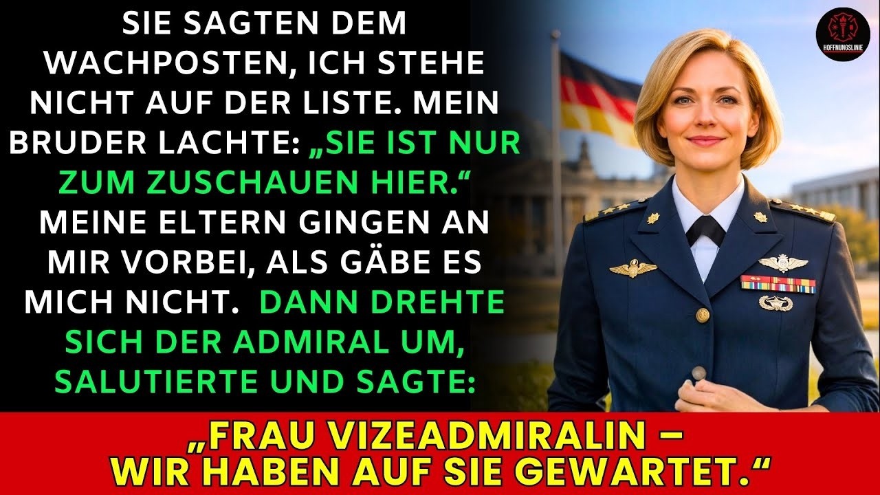 Von der Gästeliste gestrichen – bis der Admiral salutierte: „Frau Vizeadmiralin Mertens“
