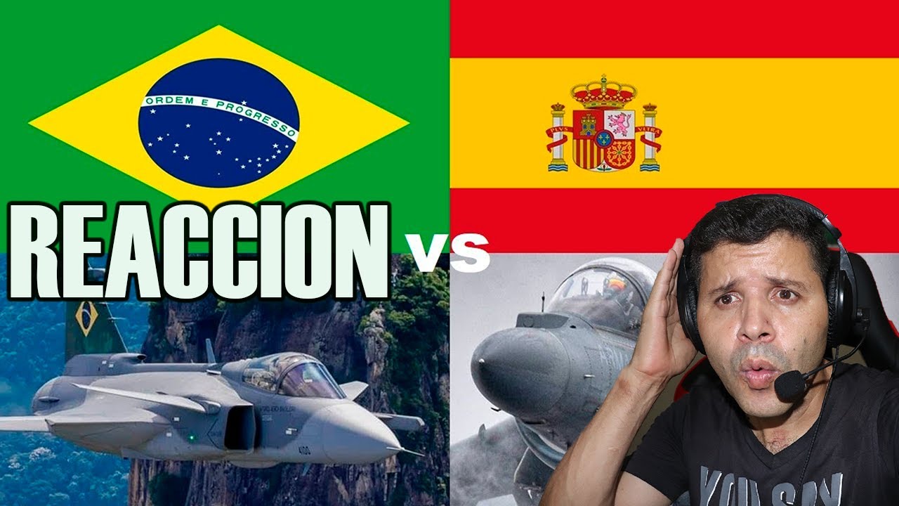 Brasileño reacciona Poder Militar: España vs Brasil - 2021. reacciones 2021 reações,reaccioan