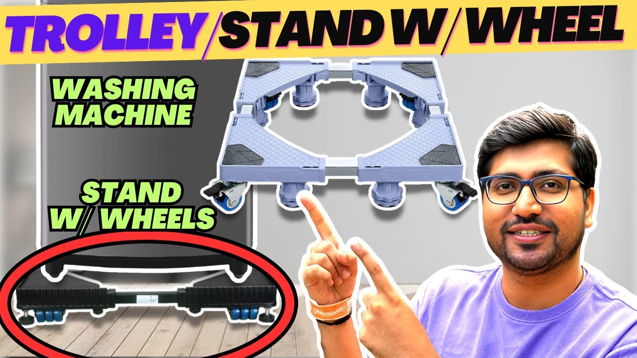 Best Washing Machine Stand with Wheels🔥Washing Machine Trolley with Wheels for Front Load / Top Load
