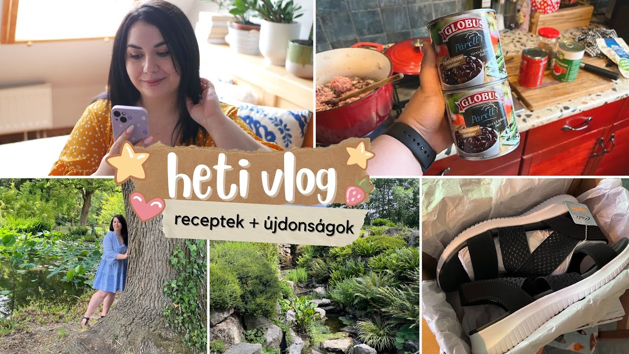 Besz&eacute;lgetős Vlog - receptek - HETI MEN&Uuml; + &uacute;jdons&aacute;gok &eacute;s SZTE F&uuml;v&eacute;szkert 🌸
