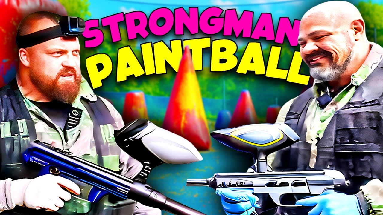 Worlds Strongest Men Try Paintballing | Ft. ​Brian Shaw &&nbsp;Eddie&nbsp;Hall