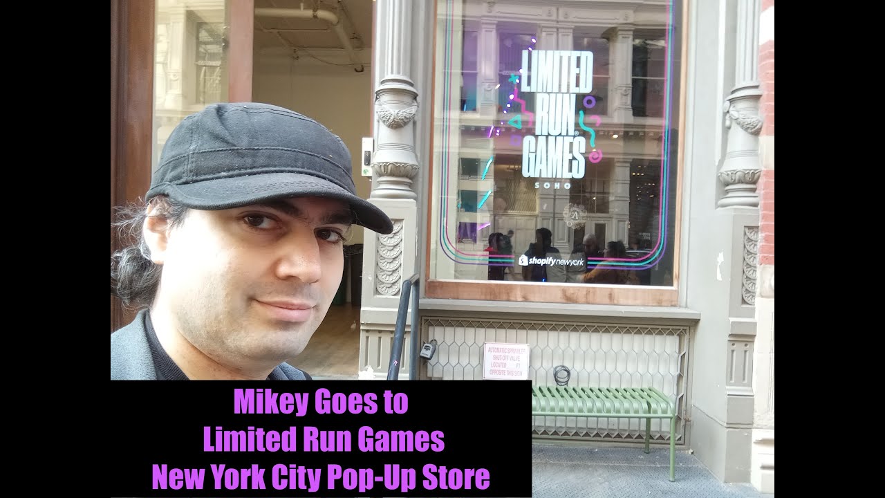 Mikey Goes to Limited Run Games NYC Pop-Up Store
