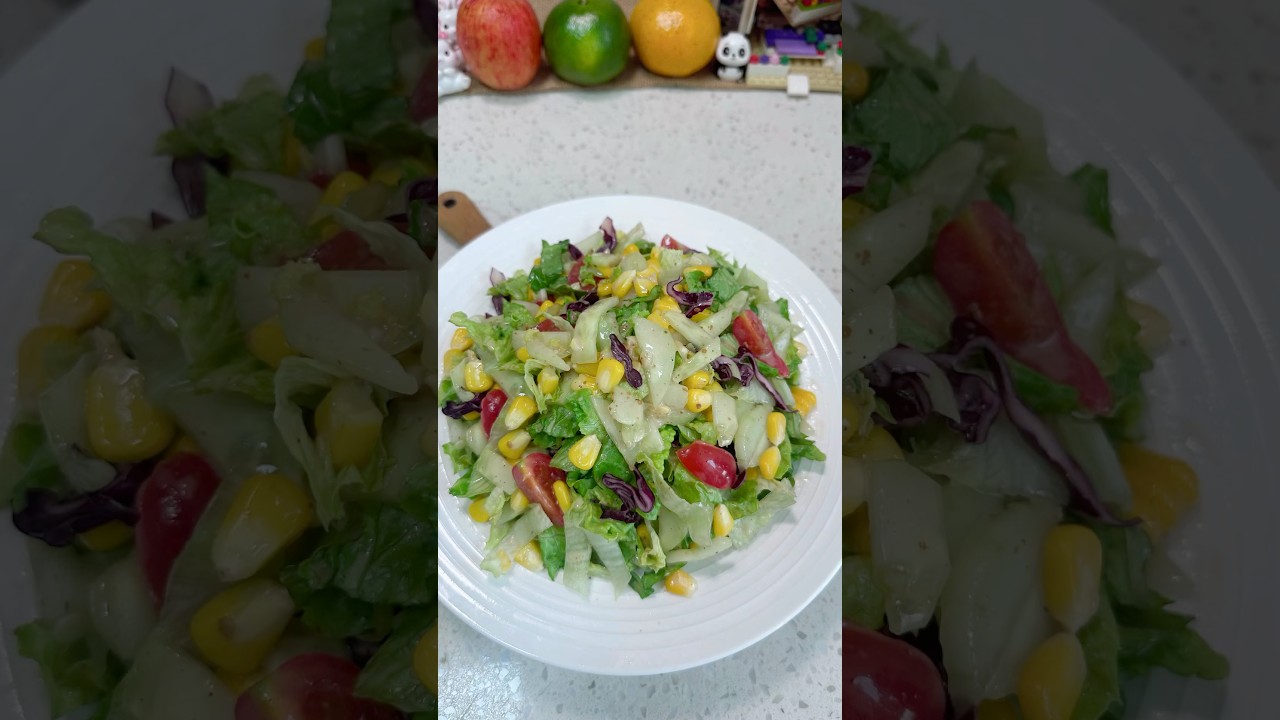 Say Goodbye to Belly Fat! 🥗 5-Minute Lettuce & Cucumber Salad for Weight Loss! #salad #recipe