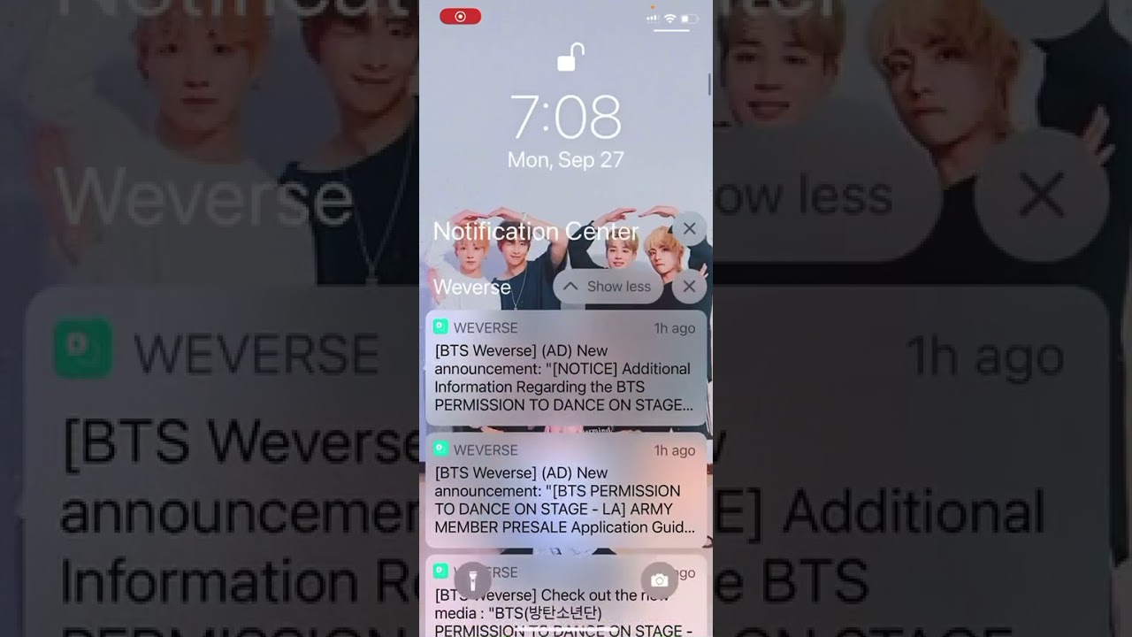This Weverse really tryin to blow up my notifications