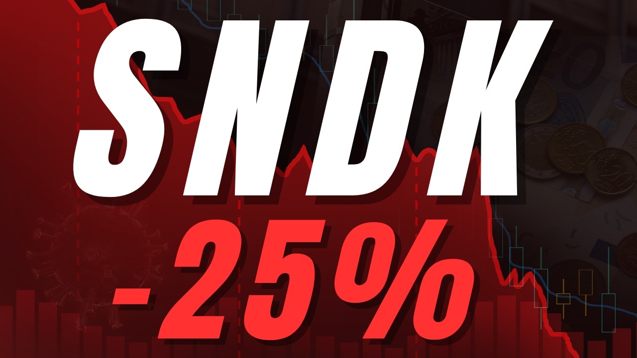 Анализ акций Sandisk (SNDK): снижение на 25% по сравнению с максимальными значениями.
