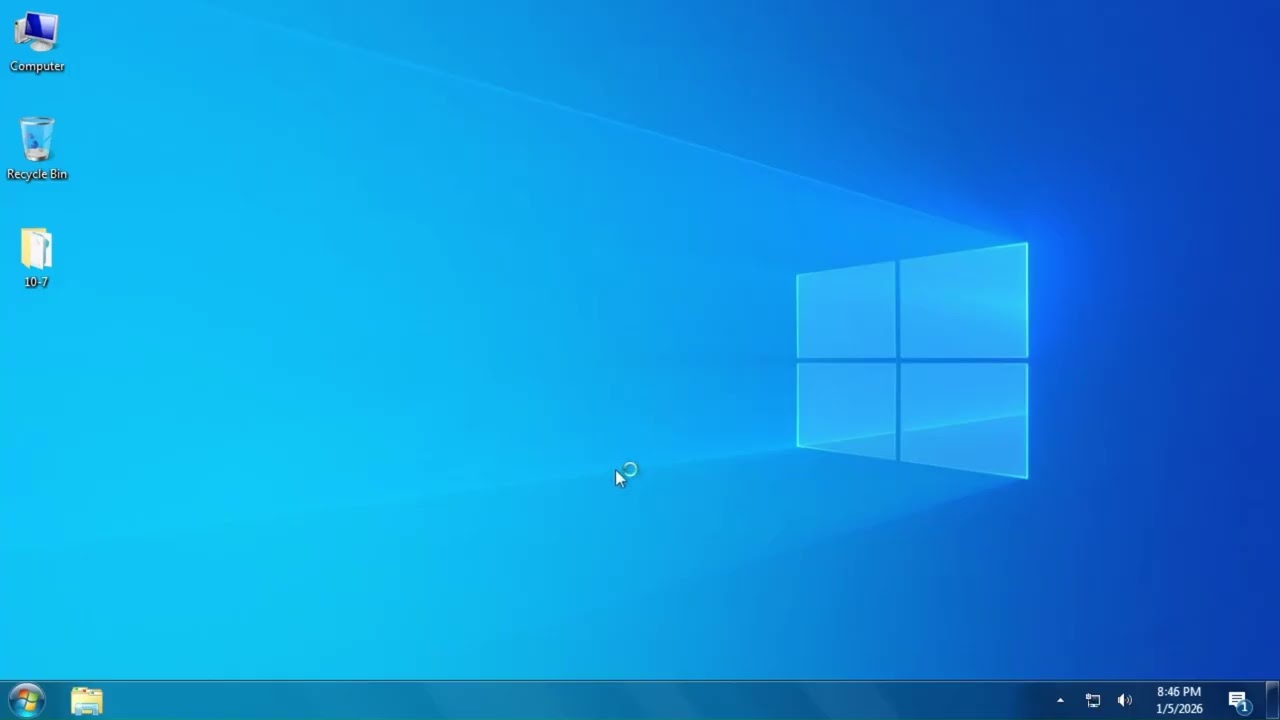 Transforming Windows 10 to Windows 7