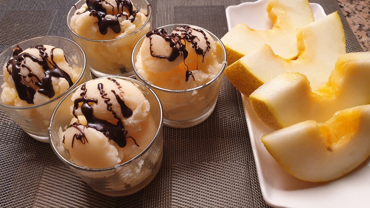 مثلجات البطيخ منعش  وسريع التحضير# Glace de melon 🍈 rafraîchissante et rapide à préparer