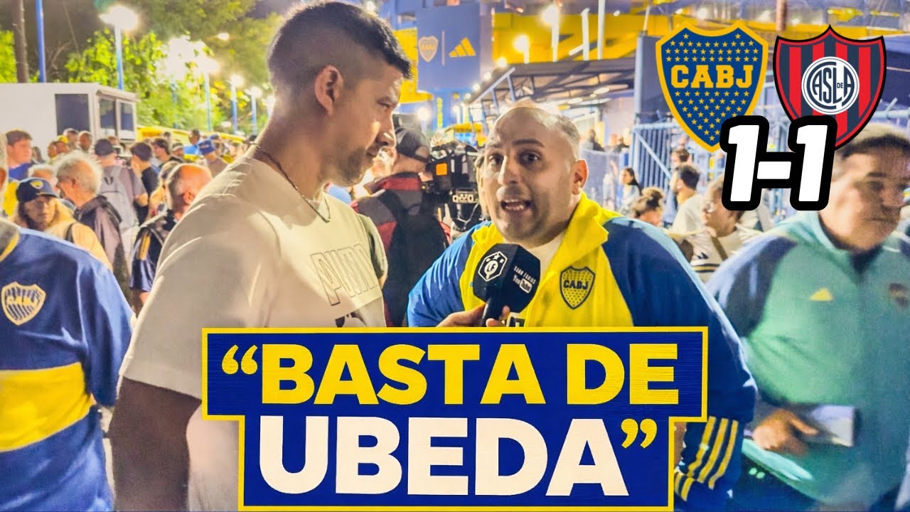 “RENUNCIÁ UBEDA” | BOCA 1 - 1 SAN LORENZO | REACCIÓN CON LOS HINCHAS
