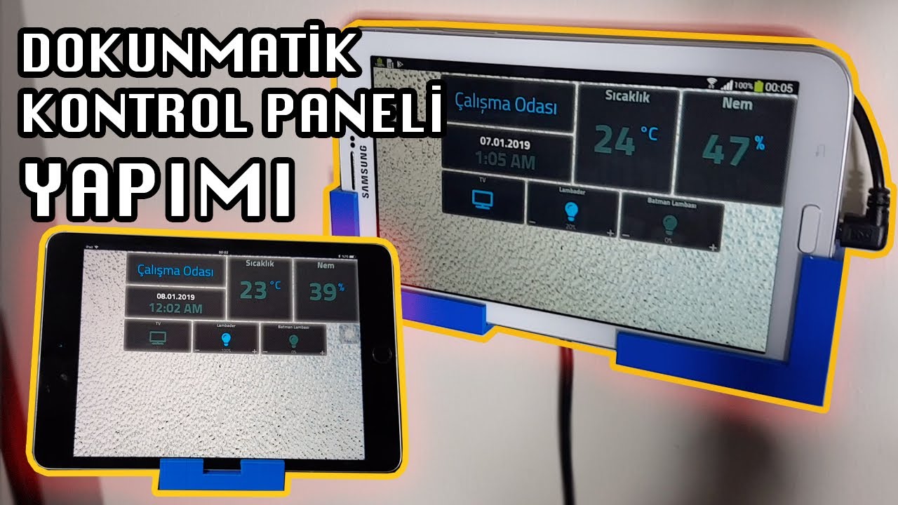 EVİMİZ İ&Ccedil;İN DOKUNMATİK KONTROL PANELİ (HomeAssistant AppDaemon Temaları)
