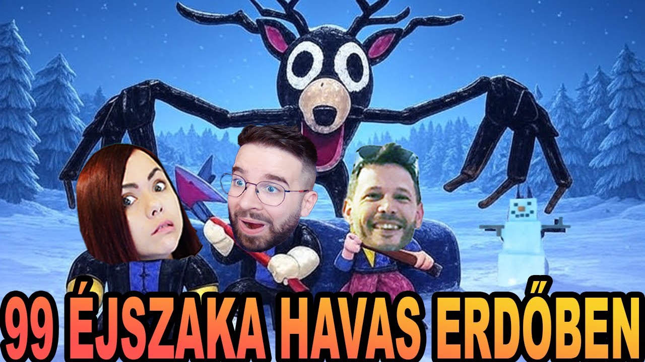 TÚLÉLÜNK 99 ÉJSZAKÁT, DE HAVAS AZ ERDŐ! ❄️ 99 Nights in the Forest 🔦 Gergő,Doggyandi,Immu