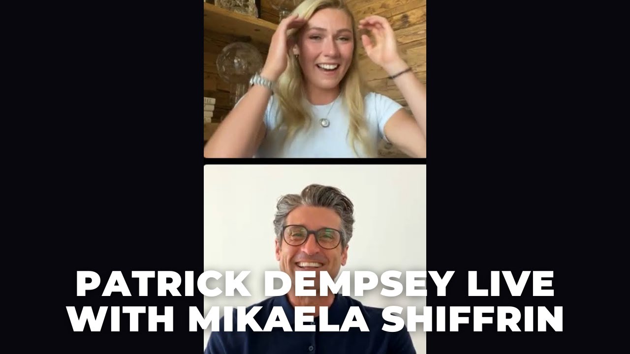 Patrick Dempsey live with Mikaela Shiffrin