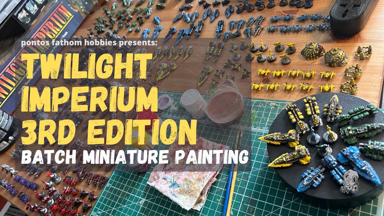 Twilight Imperium 3rd Edition - Fleet Miniatures Painting - TI3 #miniaturepainting