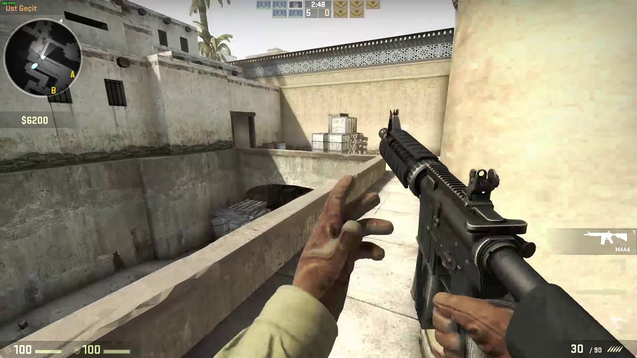 CS GO first released version de_dust Gameplay - CS GO ilk versiyon dust