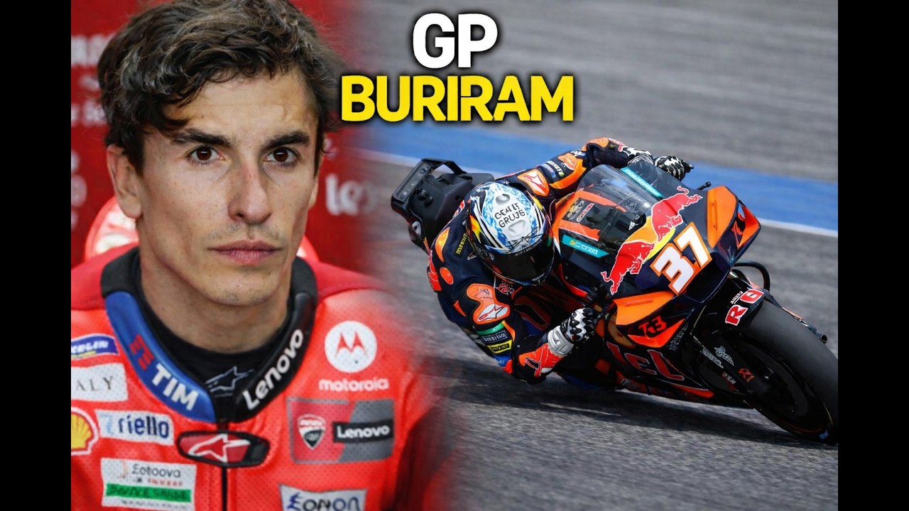 MARQUEZ doit RENDRE une POSITION! BEZZECHI rapide mais CHUTE!LA KTM colle la DUCATI!(Sprint Buriram)