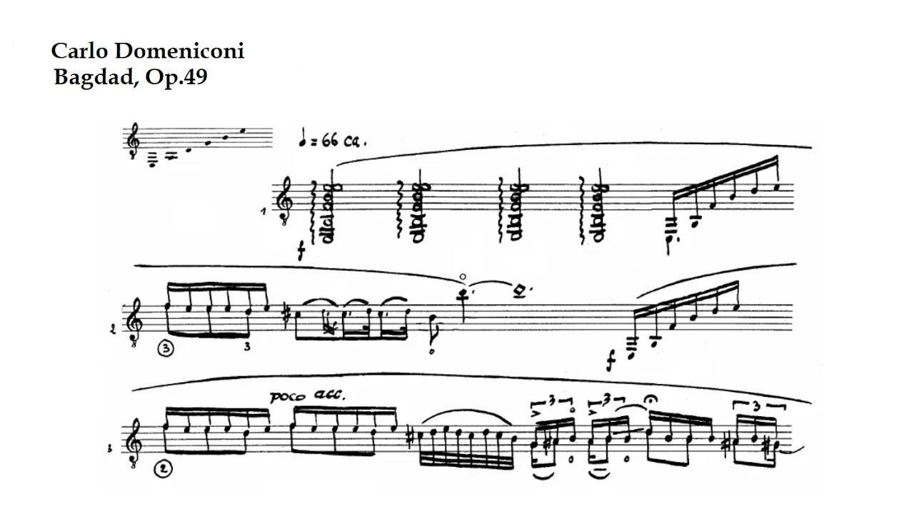 C. Domeniconi. Bagdad, Op.49