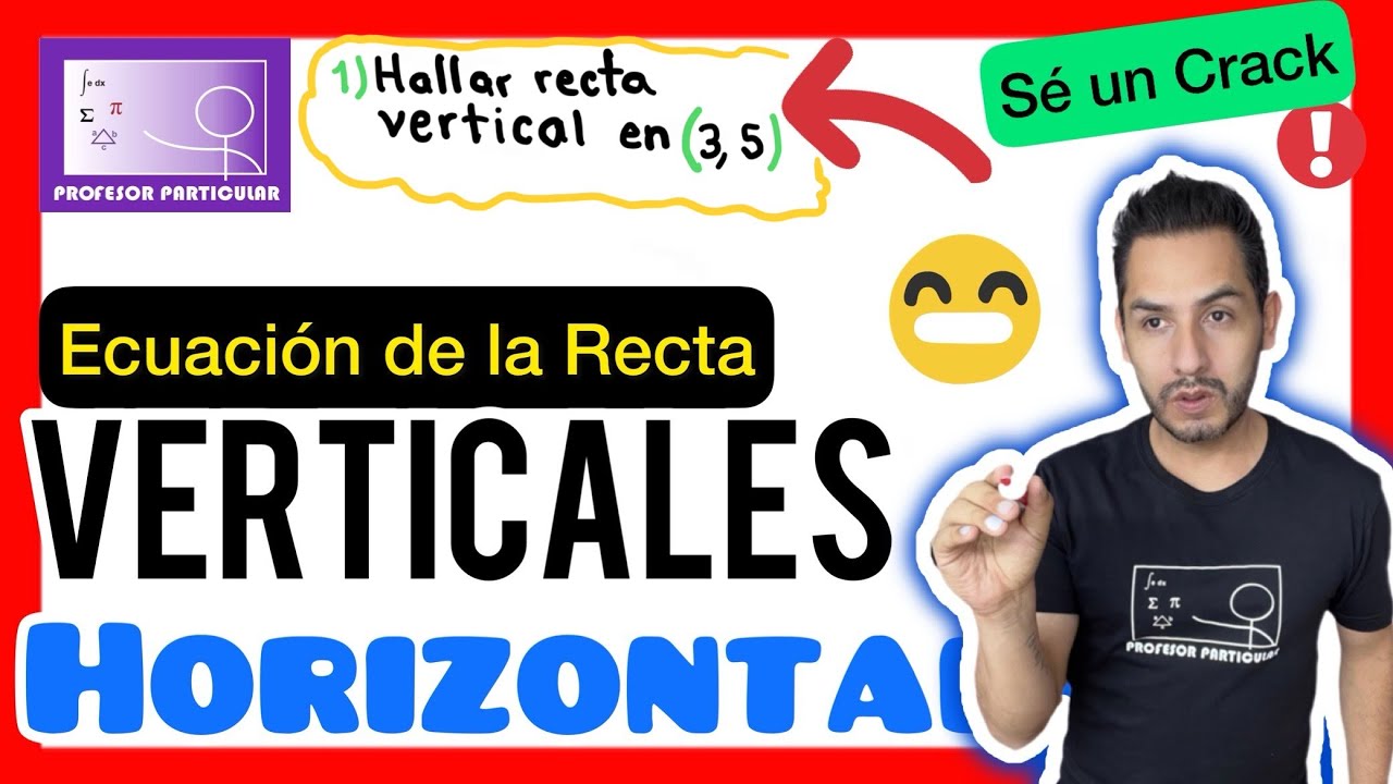 ✅​ECUACIÓN de la RECTA verticales y horizontales [𝙀𝙭𝙥𝙡𝙞𝙘𝙖𝙘𝙞ó𝙣 𝙈𝙪𝙮 𝘿𝙞𝙙á𝙘𝙩𝙞𝙘𝙖 😎​🫵​💯​]Geometría