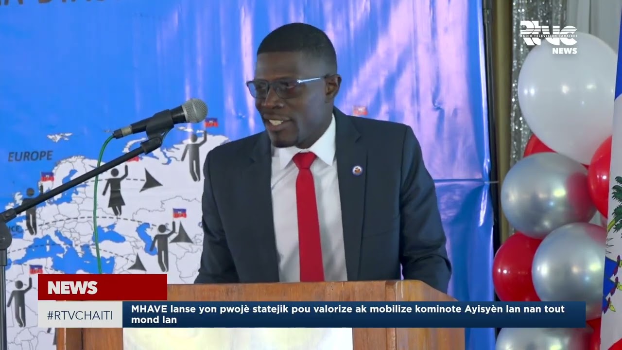 Entèvansyon direktè pwojè Jean Robert Joseph pandan lansman MHAVE