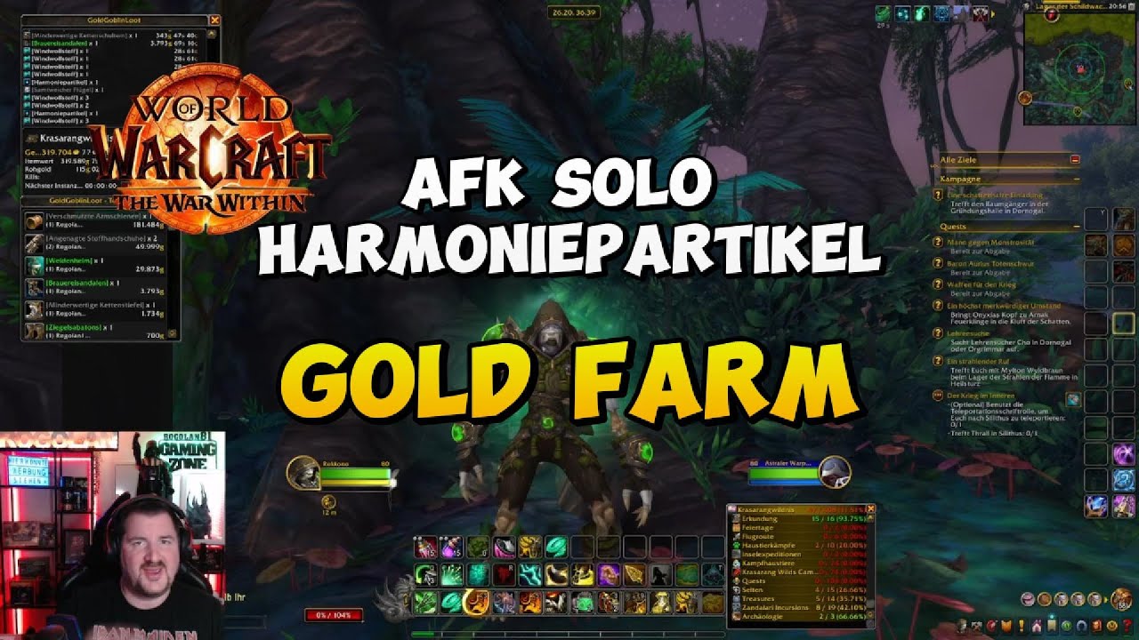 World of Warcraft AFK Harmoniepartikel easy Gold #worldofwarcraft #blizzard