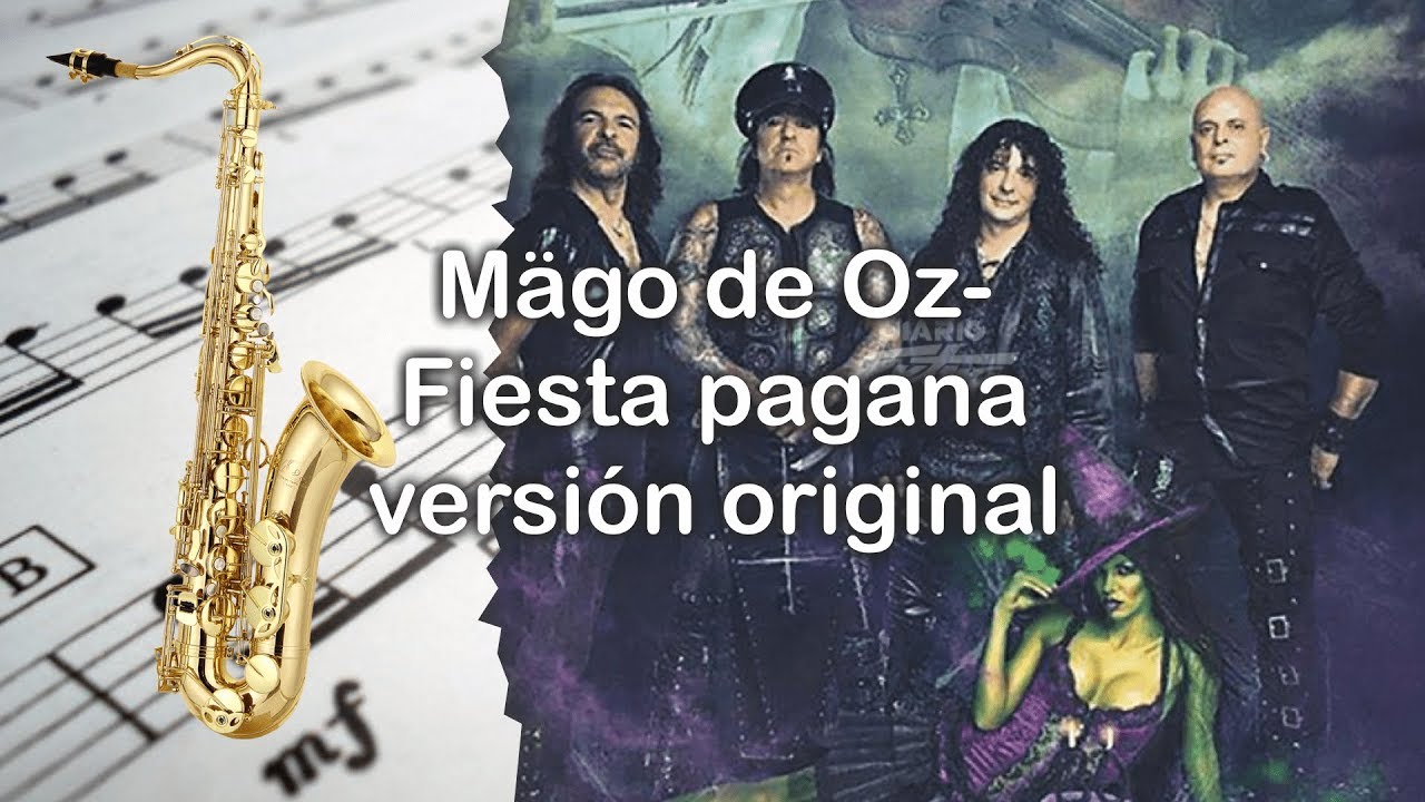 Partitura Mägo de Oz- Fiesta pagana versión original Saxofón Tenor