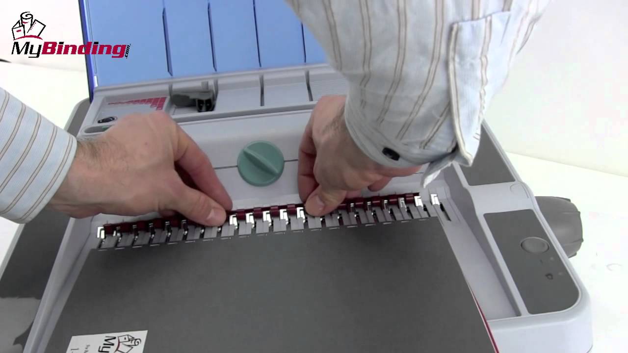 GBC CombBind C450e Electric Plastic Comb Binding Machine Demo - 1-800-944-4573