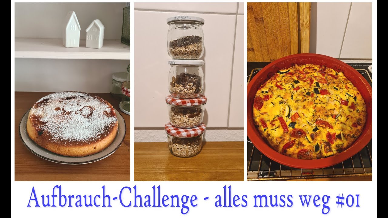 Aufbrauch Challenge - Kochen aus dem Vorrat I Vorräte aufbrauchen I Lebensmittel aufbrauchen