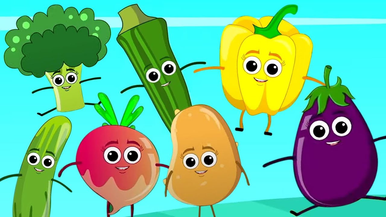Ten Little Veggies, Educational Videos, and Nursery Rhymes for Kids