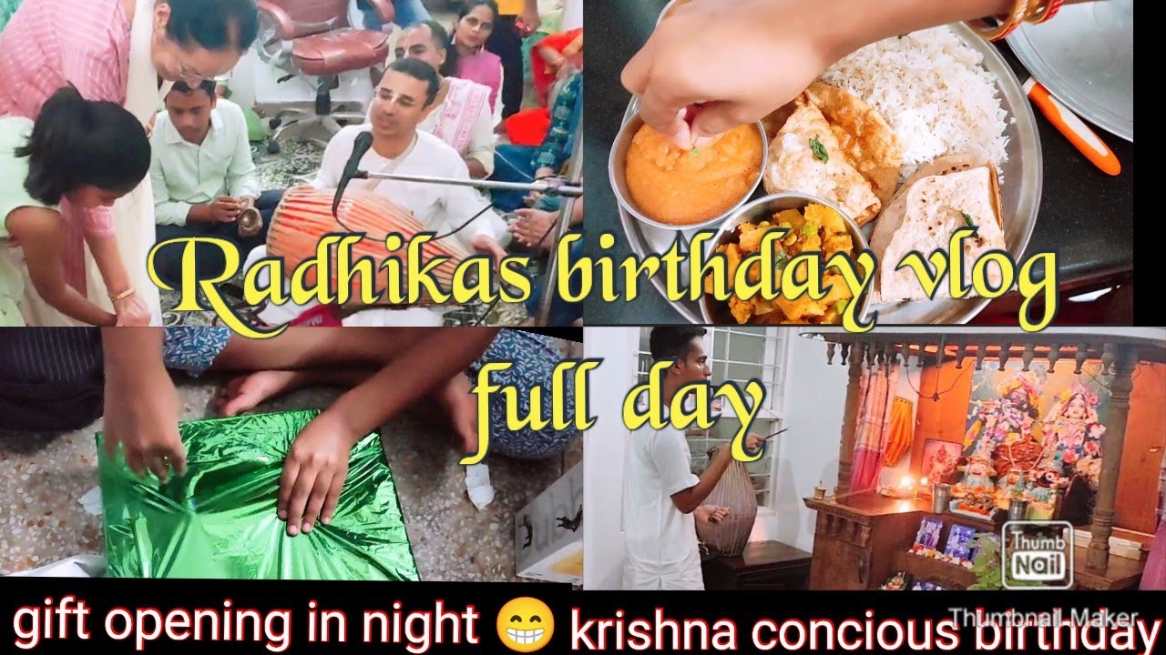 Radhika Ka Birthday | Gifts Opening | Famiy celebration Iskcon Devotee Life
