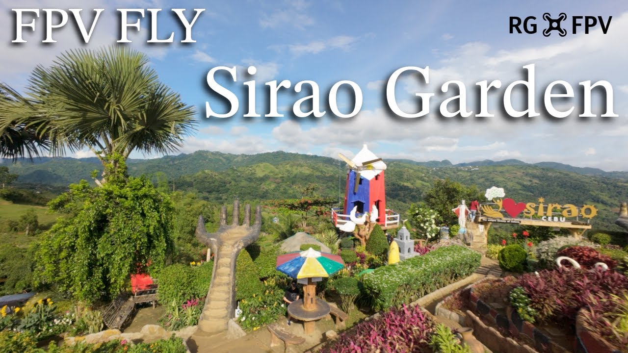 Sirao flower garden Cebu Philippines 🇵🇭 4K. FPV Drone fly 2024.
