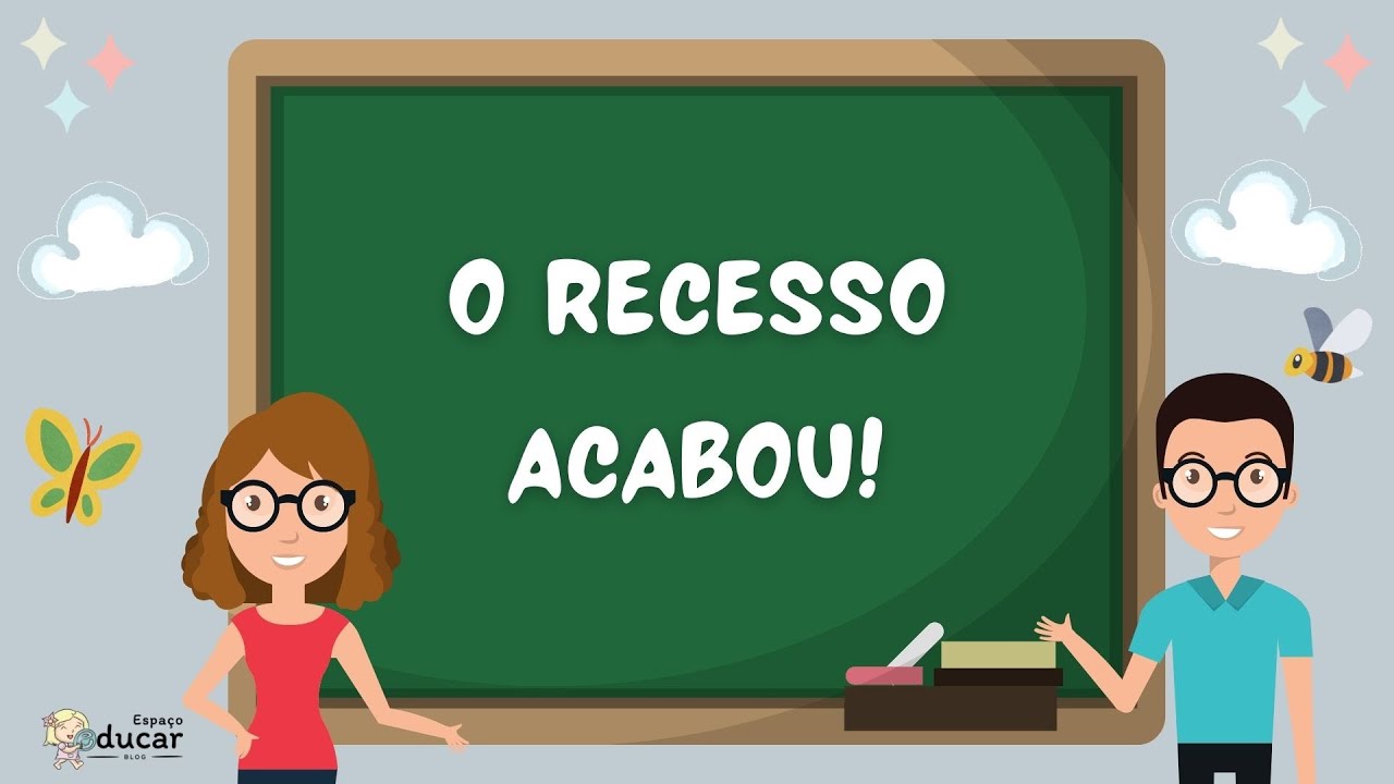 Volta às aulas: o recesso acabou! - Vídeo anunciando retorno das aulas