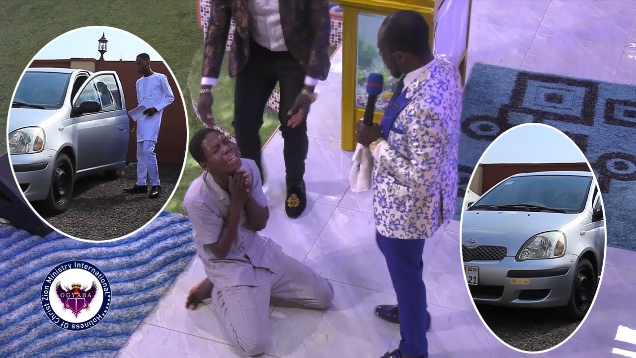 Prophet Dr. ogyaba gifts this young Evangelist a CAR for his assignment
