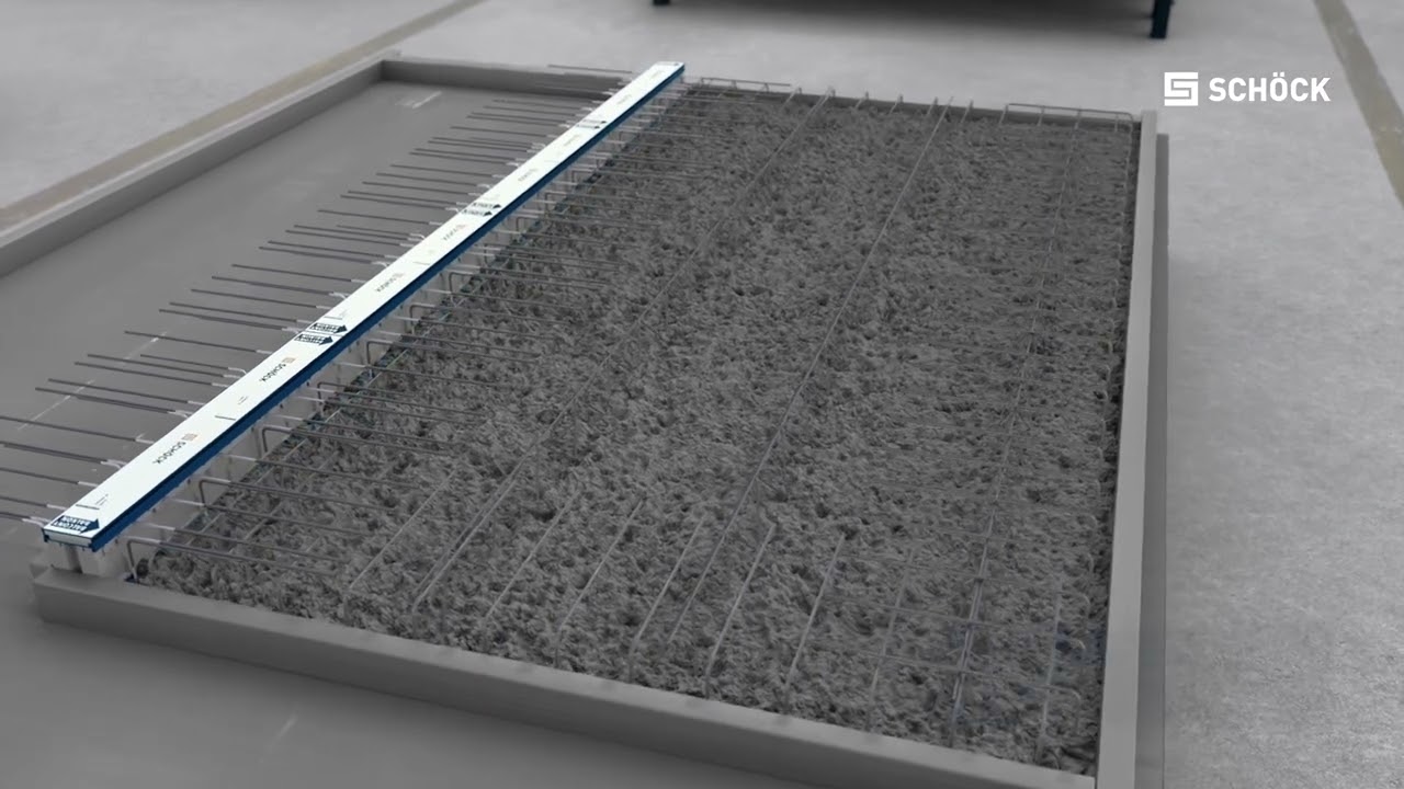 Sch&ouml;ck Isokorb&reg; - manufacture and installation of a half-precast balcony