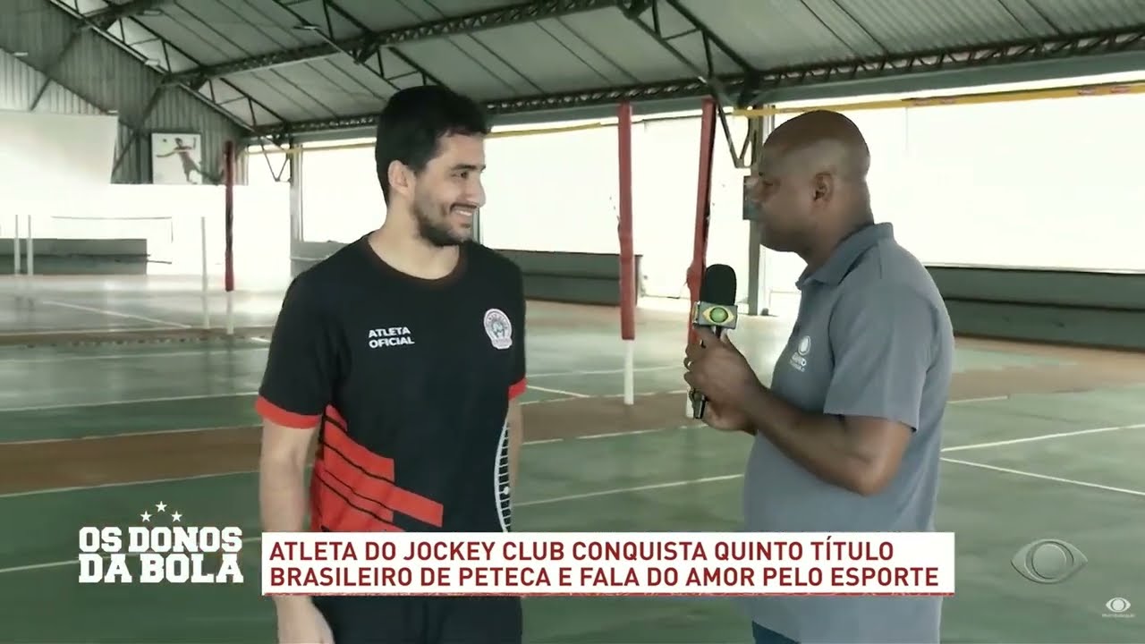 Reportagem da Band no programa Os donos da bola - Douglas Ribeiro, Pentacampeão Brasileiro de Peteca